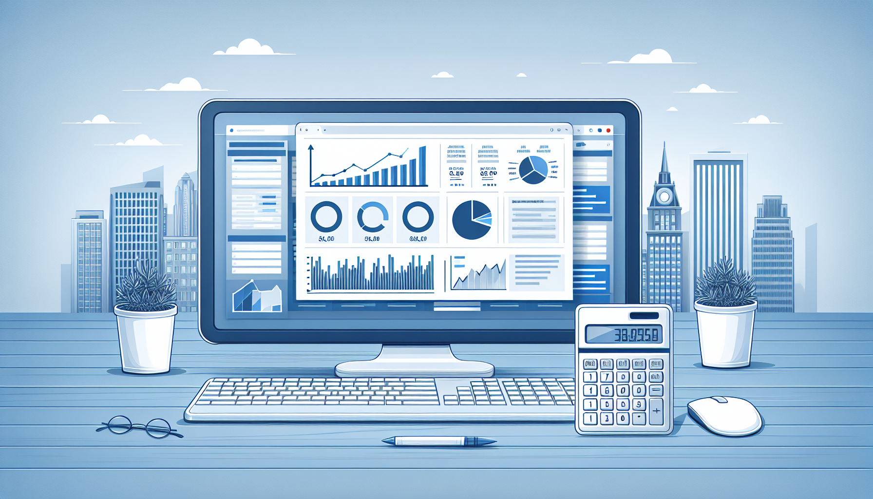 PPC Management Agency - Professional dashboard and analytics illustration